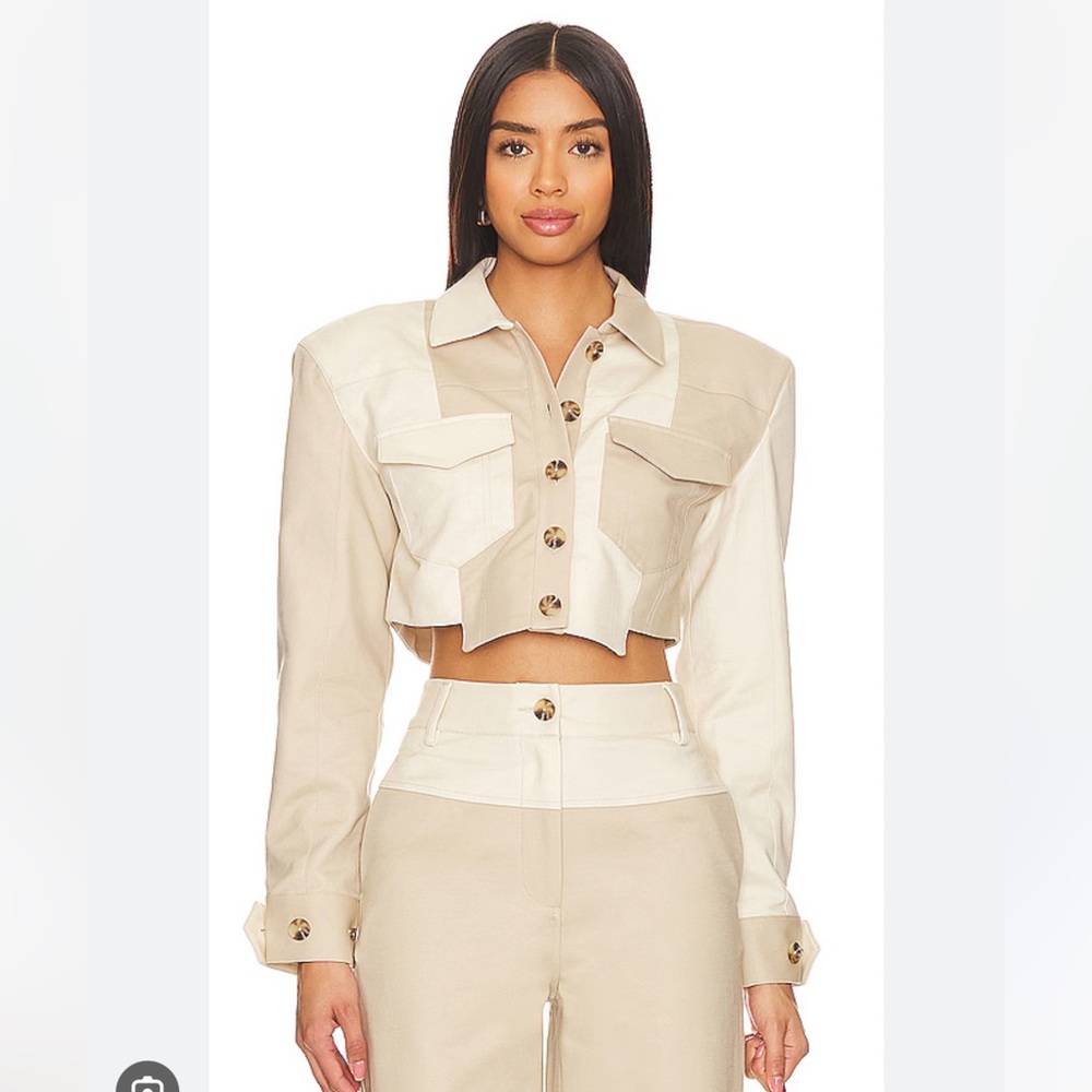 Camila Coelho Araceli Cropped Jacket and Pant - Picture 2 of 9